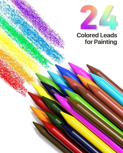 STAGEEK Mechanical Pencil Set with Case 34 Count, Drawing Pencils 0.5, 0.7, 0.9MM & 3PCS 2MM Sketching Pencils with 384PCS Lead Refills (6B 4B 2B HB 2H 4H Color) for Artist Drafting Drawing Writing thumbnail 8