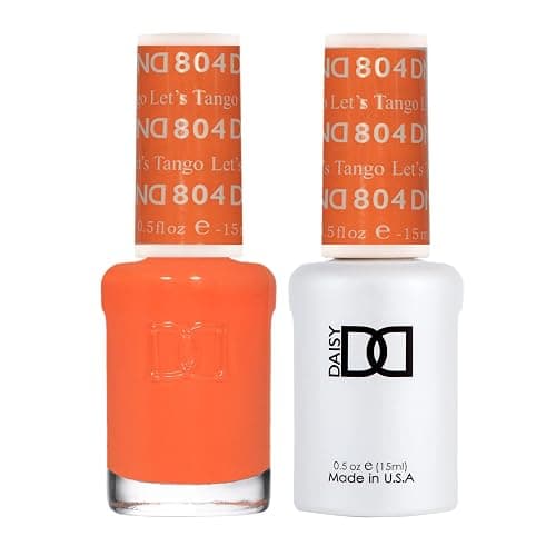 DND Gel Polish Set, Orange Collection, UV/LED GelPolish and Air Dry Nail Lacquer, Matching Chip-Free Polish Duo, 0.5 Fl Oz Each - Image 1