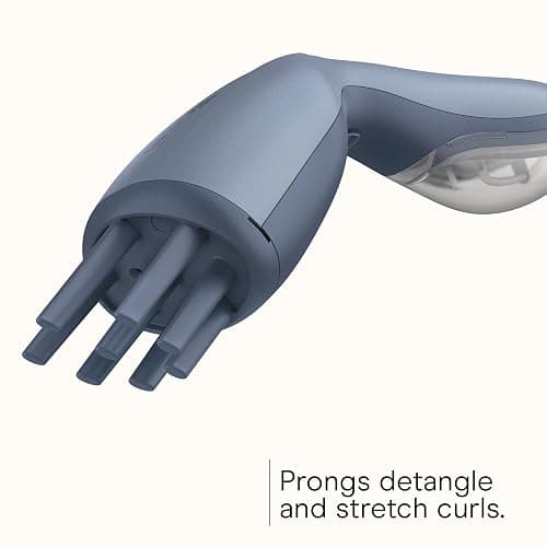 Infiniti PRO by CONAIR Steam Therapy Hair Steamer, Portable Styling Tool with 7-Inch Diffuser Attachment, 30-Second Heat-Up, Penetrating Steam for Detangling, Reshaping, and Volumizing Curls, Blue thumbnail 3