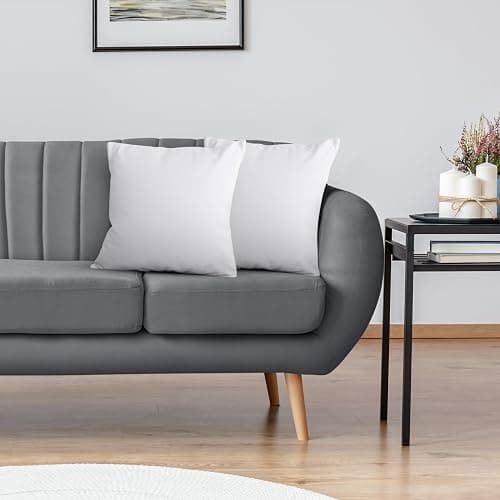 Utopia Bedding Throw Pillows Insert (Pack of 2, White) - 18 x 18 Inches Bed and Couch Pillows - Indoor Decorative Pillow - White - 18x18 Inch thumbnail 8
