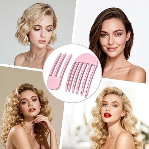 MiUWUU 2PCS Hair Volume Clips Root Booster Clips For Women Hair Volume Clip Styling Tools Pink thumbnail 7