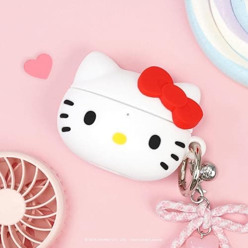 iFace Sanrio Case Compatible with AirPods 4th gen [Hello Kitty and Friends] - Cute Silicone Protective Cover [Carabiner Clip Included] [Wireless Charging Compatible] – Hello Kitty thumbnail 7