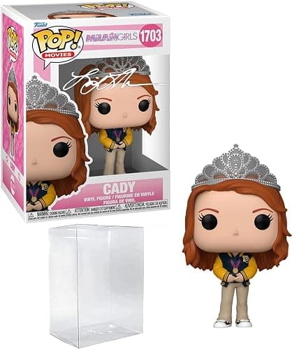 Lindsay Lohan Cady Heron #1703 Facsimile Signed Reprint Laser Autographed Funko POP! Movies Mean Girls Figurine with Protector Case thumbnail 3
