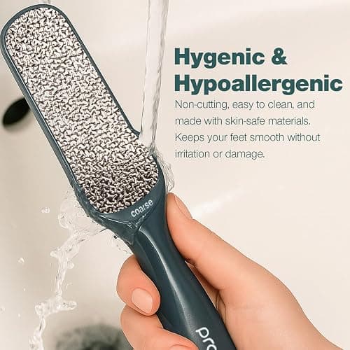 Probelle Double Sided Multidirectional Nickel Foot File Callus Remover - Immediately Reduces calluses and Corns to Powder for Instant Results, Safe Tool (Dark Grey) thumbnail 6