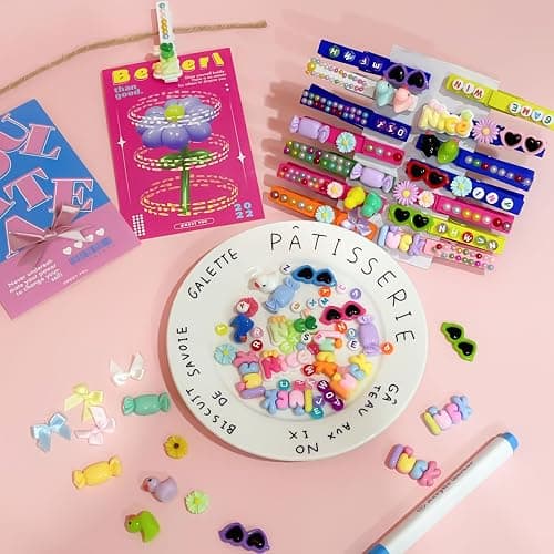 SKDTAZRZ Cheer Pins Spirit Clips - 100 Wooden Colored Clothes Pins with Glue & Tools,Cheer Pin Kit 180 Mini Bows Ducks Daisy Balls 300 Letters 4 Stickers, DIY Custom Pins Cheerleading Gifts thumbnail 2