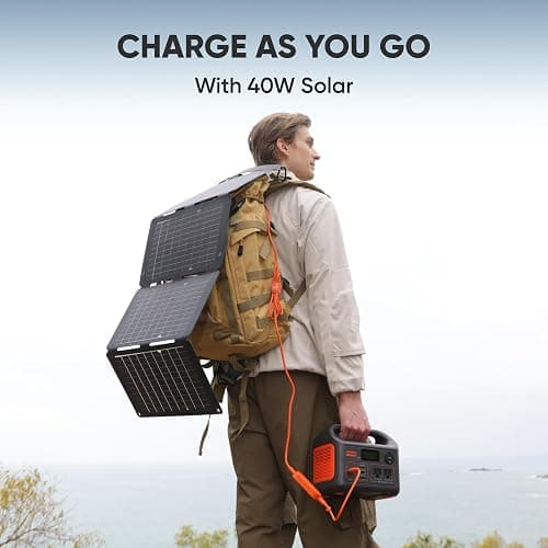 Jackery Solar Generator 300, 292Wh Power Station with 40W Solar Panel, 300W Pure Sine Wave AC Outlet for RV Outdoors Camping Travel Blackout thumbnail 6