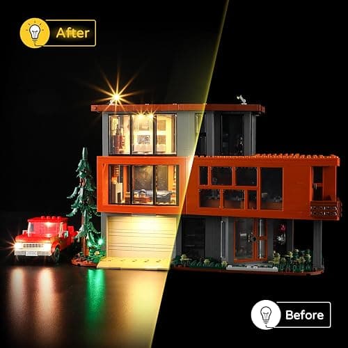 YEABRICKS LED Light for 21354 Ideas Twilight The Cullen House Building Blocks Model (Building Set NOT Included) thumbnail 6