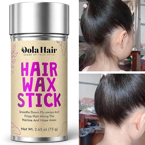 Hair Wax Stick -Hair Styling Products for Kids, Women Slick Back Hair Brush | Flyaway Control and Styling Pomade Hair Bun Maker Girl Hair Accessorie Hair Stick for Flyaways thumbnail 2