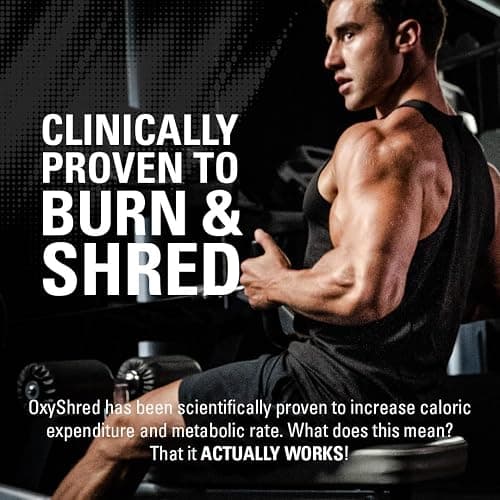EHP Labs OxyShred Pre Workout Powder - Preworkout Powder with L Glutamine & Acetyl L Carnitine, Energy Boost Drink - Kiwi Strawberry, 60 Servings thumbnail 6