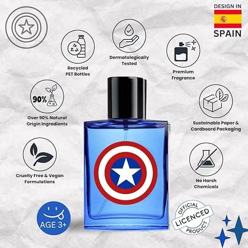 Captain America by Marvel for Kids - 3.4 oz EDT Spray thumbnail 2