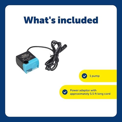 PetSafe Replacement Pump, Submersible, Quiet Operation, Compatible with Drinkwell Ceramic, Stainless Steel, 360 Pet Water Fountains (PAC00-13206) thumbnail 3