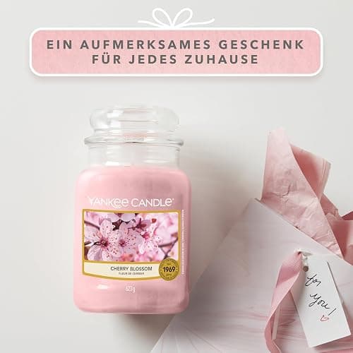 Yankee Candle Duftkerze im Glas (groß) | Cherry Blossom | Brenndauer bis zu 150 Stunden | Perfekte Geschenke für Frauen thumbnail 6