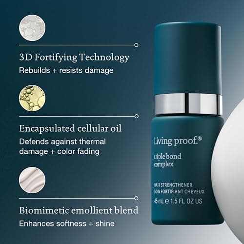 Living Proof Triple Bond Complex Leave-In Treatment and Hair Mask – Rebuilds Hair Structure, Repairs Damage, Heat Protection, Long-Lasting Results thumbnail 5