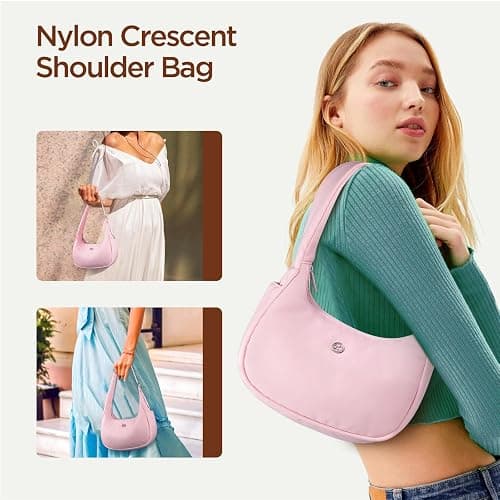 Babysun Mini Shoulder Bag Women Nylon Crescent Bag Underarm Shoulder Purse Women's Shoulder Handbags Small Tote Bag thumbnail 7