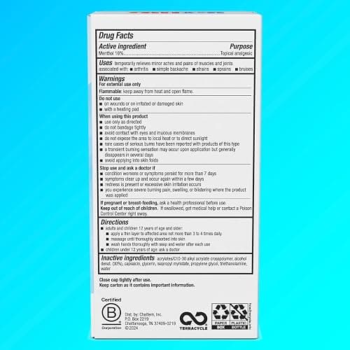 Icy Hot Original Pain Relief No-Mess Roll-On Applicator, Fast-Acting Pain Relief with Max Strength Menthol 16%, Contrast Therapy for Backaches, Joints, Muscle Strains and Arthritis, 2.5 oz thumbnail 2