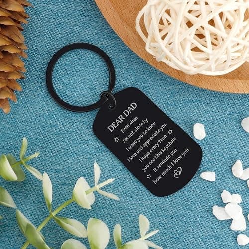 Gifts for Dad from Daughter Son, Drive Safe Keychain Dad Christmas Gift Stocking Stuffers for Birthday Thanksgiving Father's Day Gift for Husband from Wife thumbnail 7
