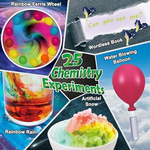 UNGLINGA 70 Lab Experiments Science Kits for Kids Educational Scientist Toys Birthday Gifts Idea for Girls Boys, Chemistry Set, Erupting Volcano, Fruit Circuits, S.T.E.M Activities Science Project thumbnail 3