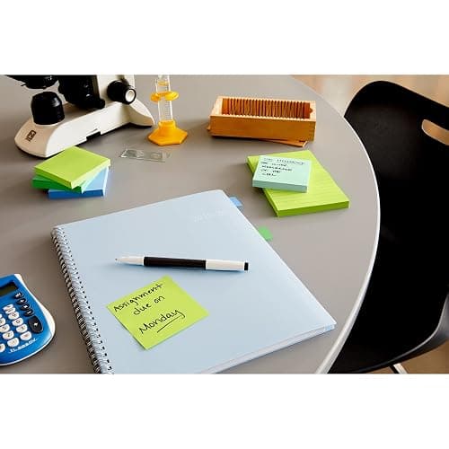 Post-it Super Sticky Notes, Assorted Bright Colors, 3x3 in, 15 Pads/Pack, 45 Sheets/Pad, 2X The Sticking Power, Recyclable, Multi-Color thumbnail 11