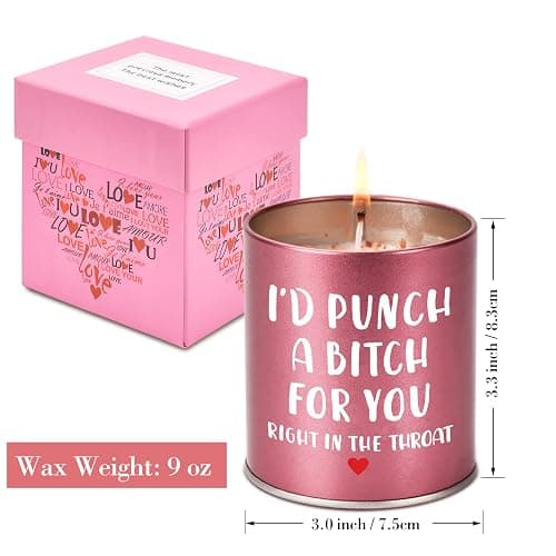 Gifts for Women Christmas Scented Candle: Valentines Galentines Day Gifts for Her Mom Girlfriend Wife Sister Stocking Stuffers White Elephant Mothers Day Anniversary Friendship Birthday Funny ldeas thumbnail 2
