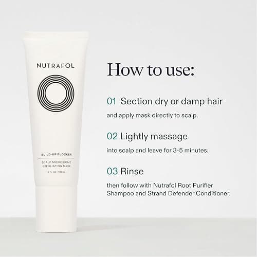 Nutrafol Exfoliating Scalp Mask, Eliminates Product Build-up and Oil for Healthier Hair and Scalp, Physician-formulated for Thinning Hair, Color and Extension Safe - 4 Fl Oz Bottle thumbnail 8