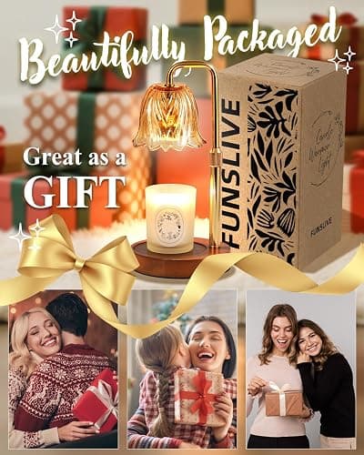Flower Candle Warmer Lamp with Timer Dimmable, Candle Warming Lamp Height Adjustable, Birthday Gifts for Women Mom, Candles Warmer Light for Jar Candles, Christmas Gifts, House Warming Gifts New Home thumbnail 5