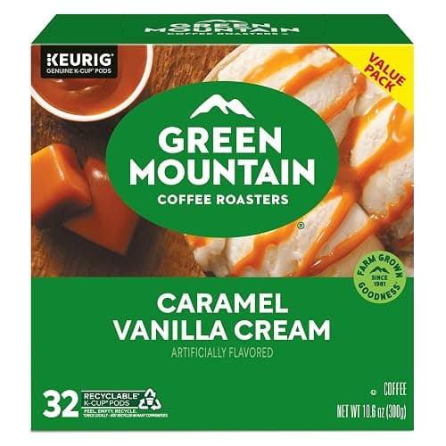 Green Mountain Coffee Roasters Caramel Vanilla Cream, Single-Serve Keurig K-Cup Pods, Flavored Light Roast Coffee Pods, 32 Count thumbnail 15
