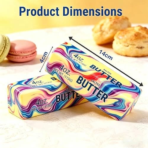 2 Packs Slow Rising Butter Squishy, Squishies Butter Squeeze Toys Pack Sensory Stress Relief Soft & Stretchy Fidget Toy for Party Favors Squishy Butter thumbnail 3
