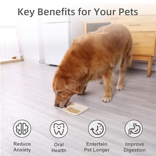 MateeyLife 2PCS Large Lick Mat for Dogs with Suction Cups, Slow Feeder Bowls, Cat Lick Mat for Anxiety Relief, Dog Toys to Keep Them Busy, Enrichment Toys for Bathing, Cat Licking Pad for Boredom thumbnail 2