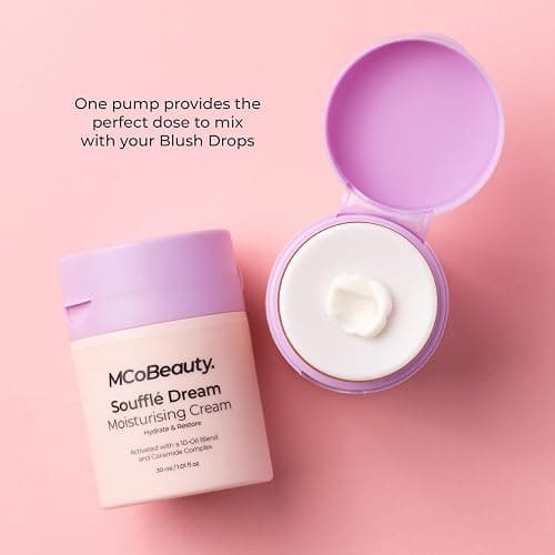 MCoBeauty - Super Face Bundle - Super Glow Bronzing Drops, Super Glow Blush Drops & Souffle Dream Moisturizing Cream - Vegan, Cruelty-Free Cosmetics - Pack of 3 - Christmas Gifts, Stocking Fillers thumbnail 7