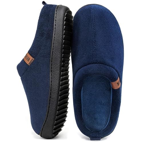 MERRIMAC Men's Slip on Slippers Comfy Memory Foam Non Slip Indoor House Shoes - Image 1