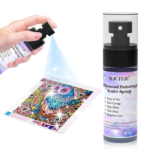 Upgraded Diamond Painting Sealer Spray - 30 Minutes Quick Dry Diamond Art Sealer Glue, Keep Diamond Art Fixed and Shiny, Diamond Art Accessories and Tools, Easy to Use, No Brush Needed (1 Pack) - Image 1