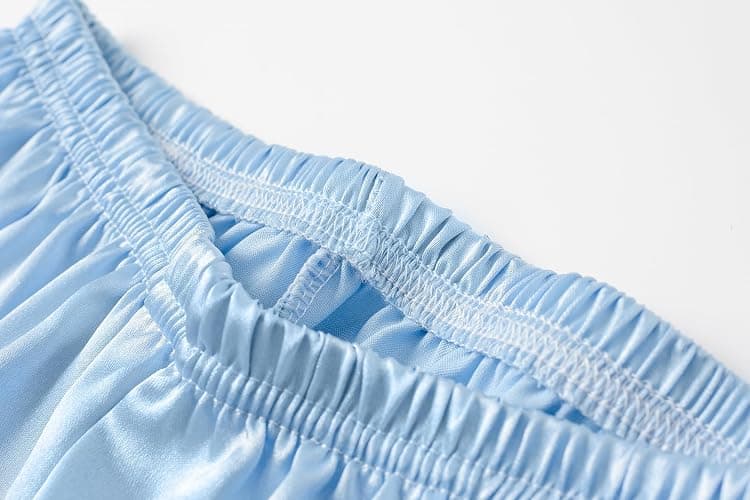 CYCHELRY Big Girls Satin Pajamas Summer Short Sleeve Button Down Silky Nighty PJS 2PCS Sleepwear Set Size 8-16 thumbnail 6