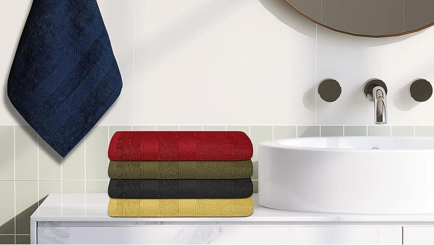 ZUPERIA Classic Hand Towels Pack of 10 (16 x 28 Inches) 100% Ring Spun Cotton Light Weight & Super Absorbent, Fast Drying Hand Towels for Bathroom, Hotels, Travel and Spa (Assorted) | Super Absorbent, Fast Drying, Light Weight, Assorted Multicolor, Classic, Bathroom, Hotels, Travel, Spa thumbnail 2