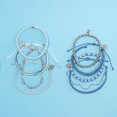 Pura Vida Bracelet Deep Sea Bracelet Stack, 4 Stackable Bracelets for Women thumbnail 5