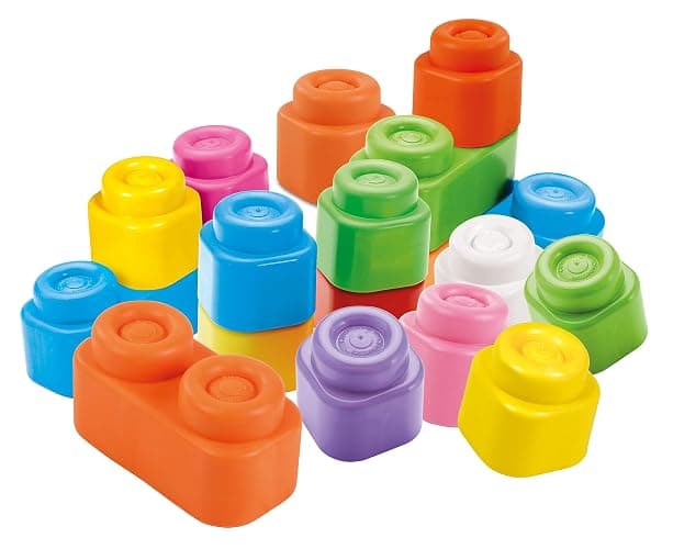 Clementoni Baby Soft Blocks - Clemmy Bag 20 Pieces - Soft Building Blocks, Clemmy Blocks for Kids 6 Months, Bricks Washable, Construction Set, Development & Activity Toy, Made In Italy, 17877 thumbnail 2