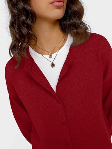 Trendy Queen Cropped Cardigan Sweaters for Women Lightweight Crop Knit Y2k Fall Outfits Fashion Clothes 2025 thumbnail 5