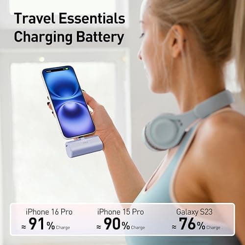 iWALK Portable Charger for iPhone 17/16/15 USB-C Small Power Bank 20W 4,500mAh Fast Charging Battery Pack Compatible with iPhone 15/16/17 Plus/17 Pro/17 Pro Max, Samsung Galaxy S25/S24/S23 Android thumbnail 5