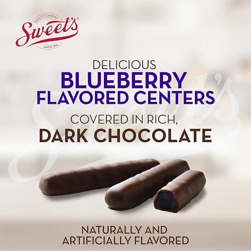 Sweet Candy Company Dark Chocolate Blueberry Sticks - Gourmet Chocolate Covered Sticks, Chocolate Fruit Flavored Sticks, Gift Idea for Holidays, Gluten Free, Kosher - 10.5 oz Box thumbnail 3