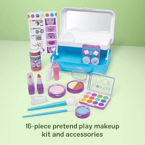 Melissa & Doug Love Your Look Pretend Makeup Kit Play Set – 16 Pieces for Mess-Free Pretend Play (Does NOT Contain Real Cosmetics) thumbnail 8