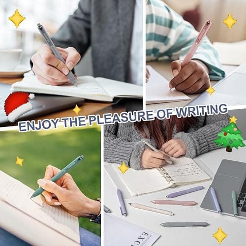 Linbsunne Gel Pens Black Ink Pens for Office 0.5mm Fine Point Pens Smooth Writing Retractable Work Pen (18-count) thumbnail 4