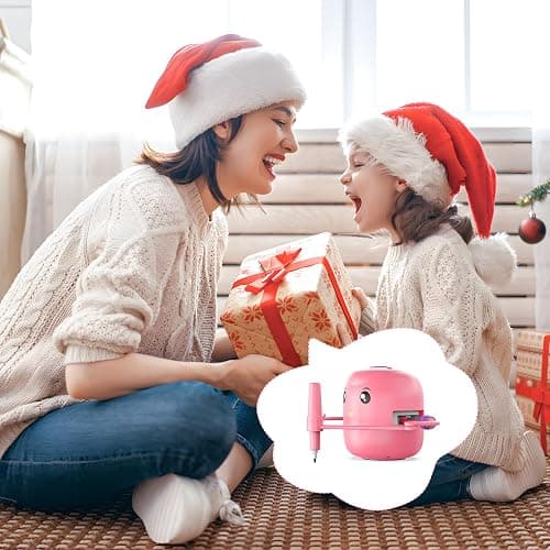 Interactive Educational Drawing Robot for Kids - Montessori Learning Toy with 150 Word Cards, Voice Interaction, Ages 5+ (Pink) thumbnail 2