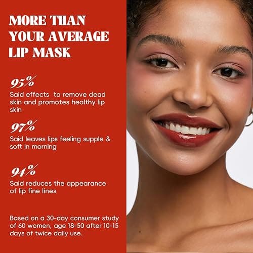 ANRCOLLECT Lip Scrub and Lip Mask Set- Lip Treatment Care Kit with 2 Lip Exfoliator Scrub & 2 Lip Butter Mask, Intense Hydration Set for Dry Chapped Cracked Lips (4 Pack) thumbnail 3