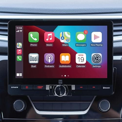 Dual Electronics DCPA81W 8-inch Certified Apple CarPlay Android Auto Wired or Wireless | Single DIN & Double DIN Touchscreen Car Stereo Radio | Bluetooth | Front & Rear Camera | USB Playback & Charge thumbnail 7
