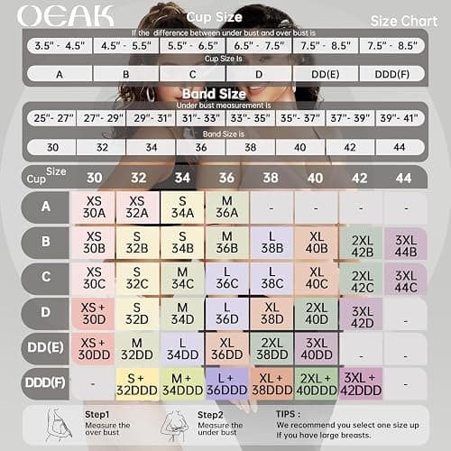 OEAK Womens Deep V Bras Wireless Comfortable Bra Supportive No Underwire Bras Tshirt Push Up Bralettes Plunge Seamless Bra thumbnail 6