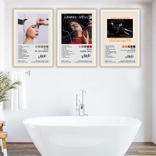 JINOS Mitski Poster A Set of 3 Canvas Album Posters Decorative Painting Canvas Wall Posters And Art Picture Print Modern Family Bedroom Decor Posters for Room Aesthetic 08x12inch(20x30cm)-3pcs thumbnail 3