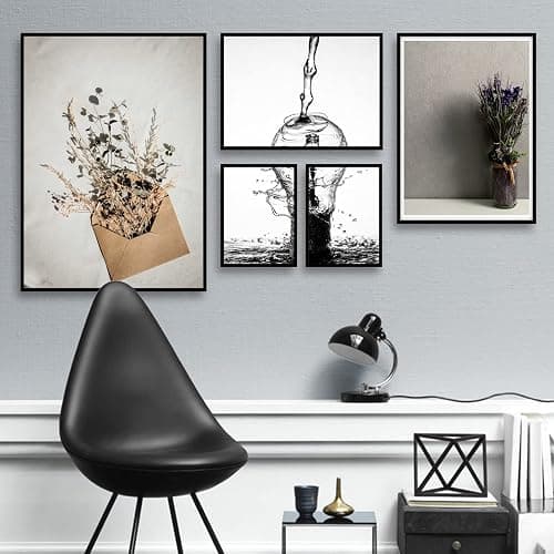 keibiubu Black Picture Frame Set of 3, 16x24 Picture Frame for Photo Poster Canvas Certificate Document Display Horizontally or Vertically High Transparent Wall Gallery(Size 16 x 24 inches) thumbnail 6