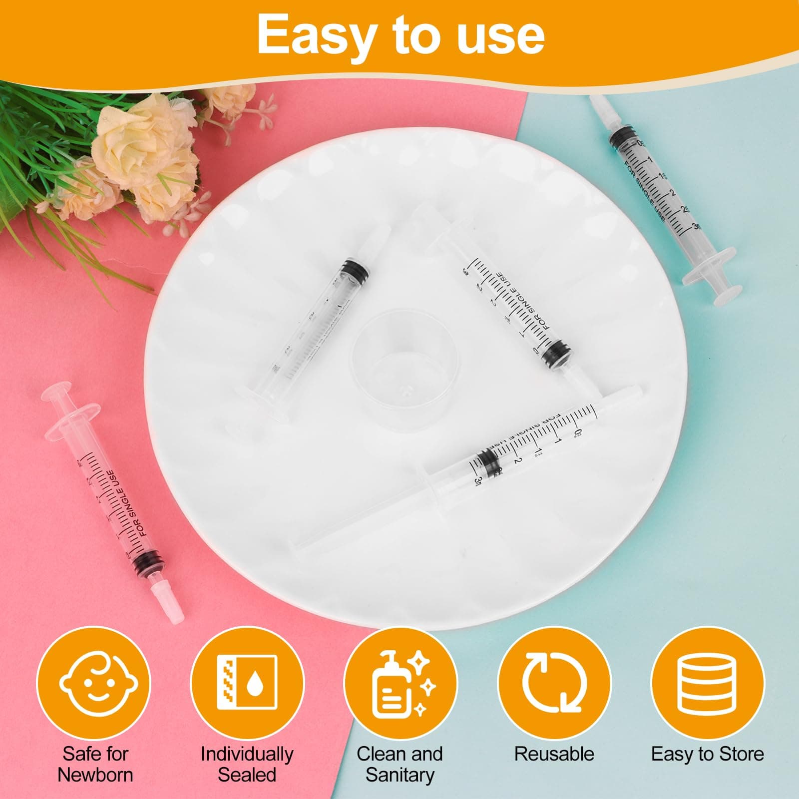 20 Pcs Colostrum Collection Kit,1ml Colostrum Syringe with Protective Cap,Breast Milk Collector Breastfeeding with 2 Measuring Cup and 20 Stickers,Colostrum Harvesting Kit for Breastfeeding (# 1ml) thumbnail 6