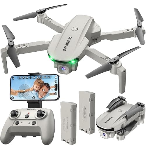SIMREX Drone With Camera 1080P for Kids And Adults, RC Quadcopter Drone with Altitude Hold, Mini Drone With One Key Start, Waypoint Fly, Headless Mode, 3D Flip, 3 Speeds, Remote Control Drone for Beginners - Image 1