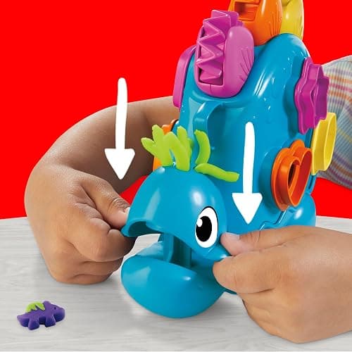 Play-Doh Shapes & Colors Dino Starter Set, Tactile Sensory Play Dinosaur Toys for Kids 2+, 11 Accessories thumbnail 5