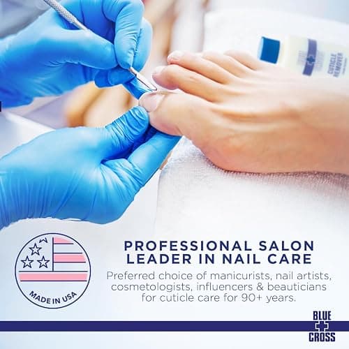 Cuticle Remover & Softener Liquid for Nails – Blue Cross Professional Nail Care with Lanolin, Hydrating Treatment for Dry Cuticles & Hangnails, Made in USA, 6oz thumbnail 7